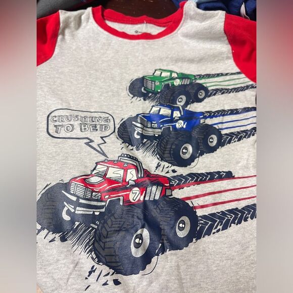 Boys 2 Sets (4 Pieces) Snug Fit Pajamas Set Sz 8 - Picture 2 of 6